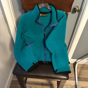 Solstice Teal Full-Zip Fleece Jacket